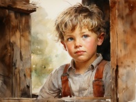 Vintage Boy Portrait