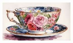 Vintage Tea Coffee Cup