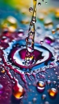 Water Drops Abstract Background