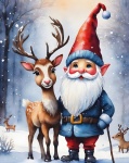 Christmas Winter Dwarf Background