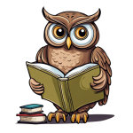 Wise Owl Book Clipart