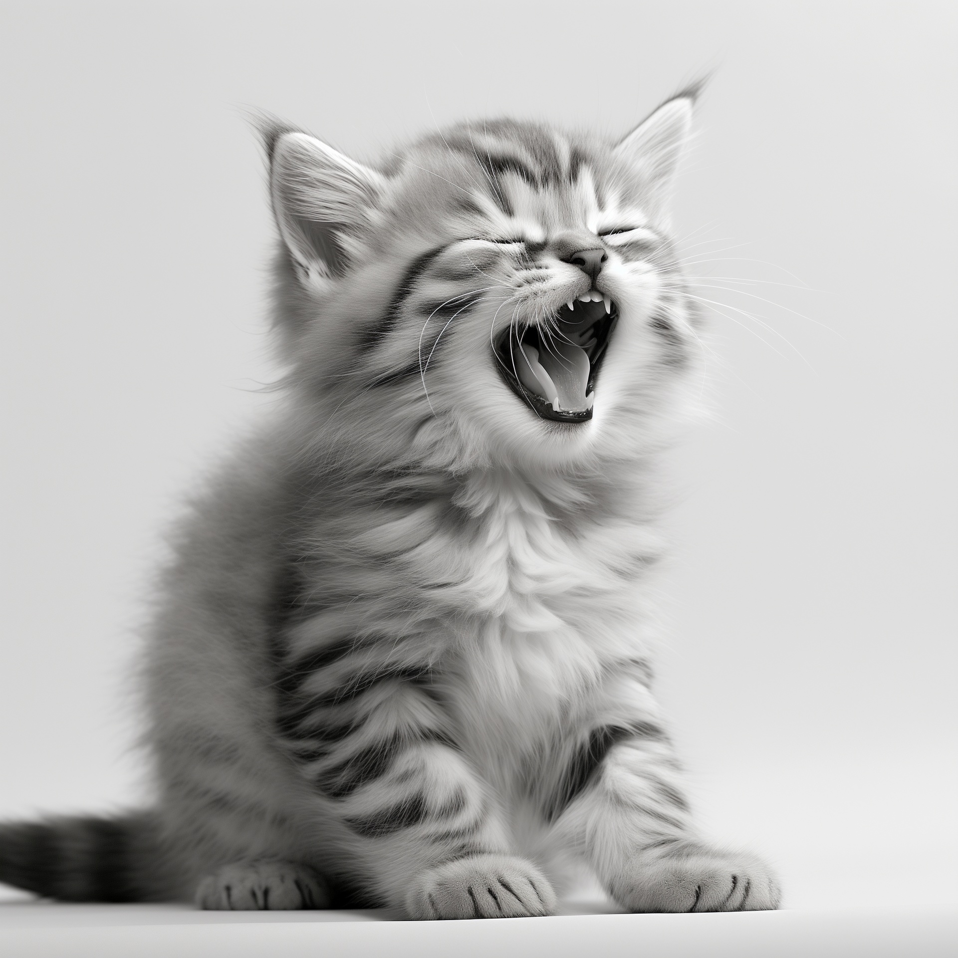 Happy Laughing Kitten Free Stock Photo - Public Domain Pictures