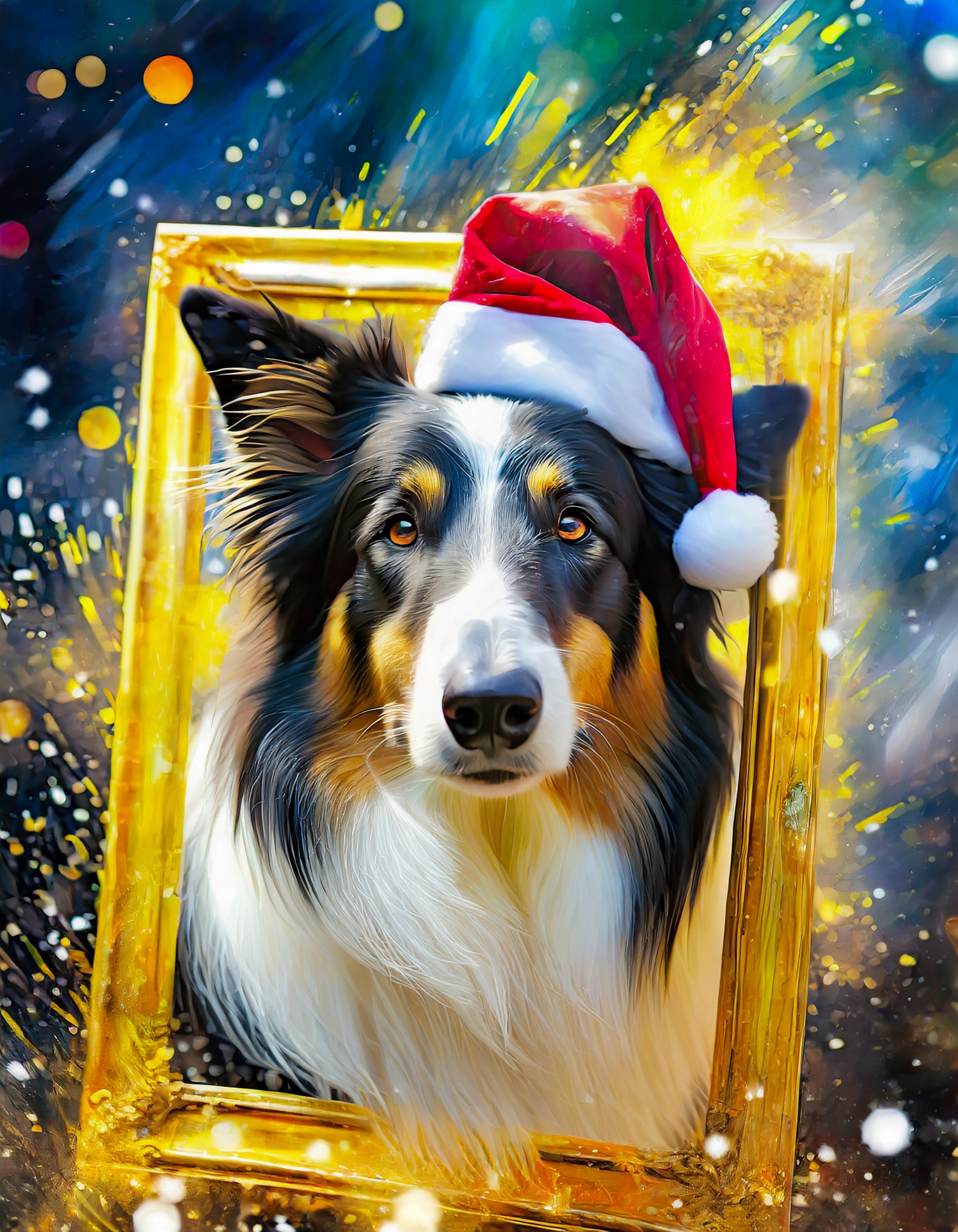 Dog, Scottish Collie, Christmas Day