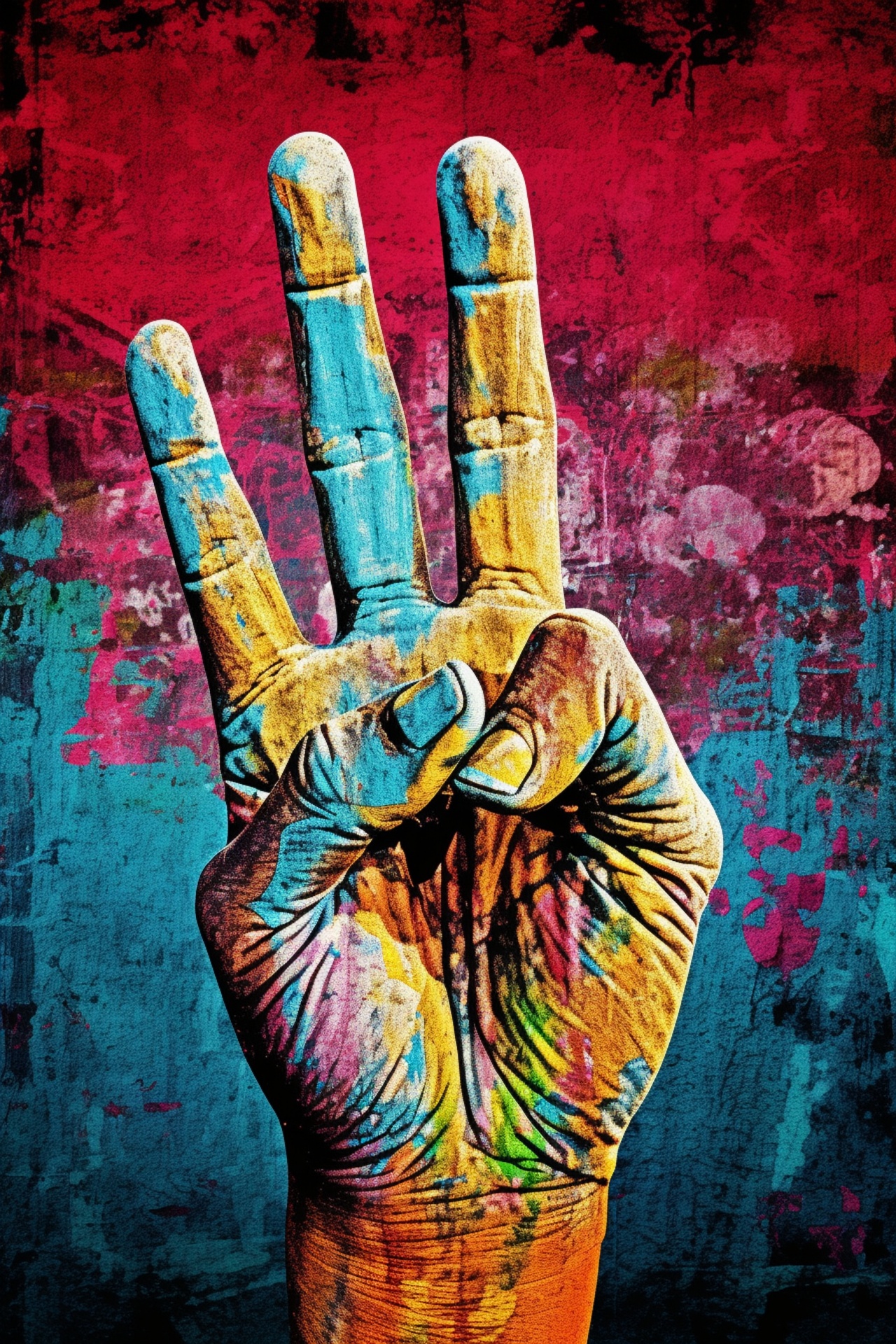 graffiti-three-fingers-hand-art-free-stock-photo-public-domain-pictures