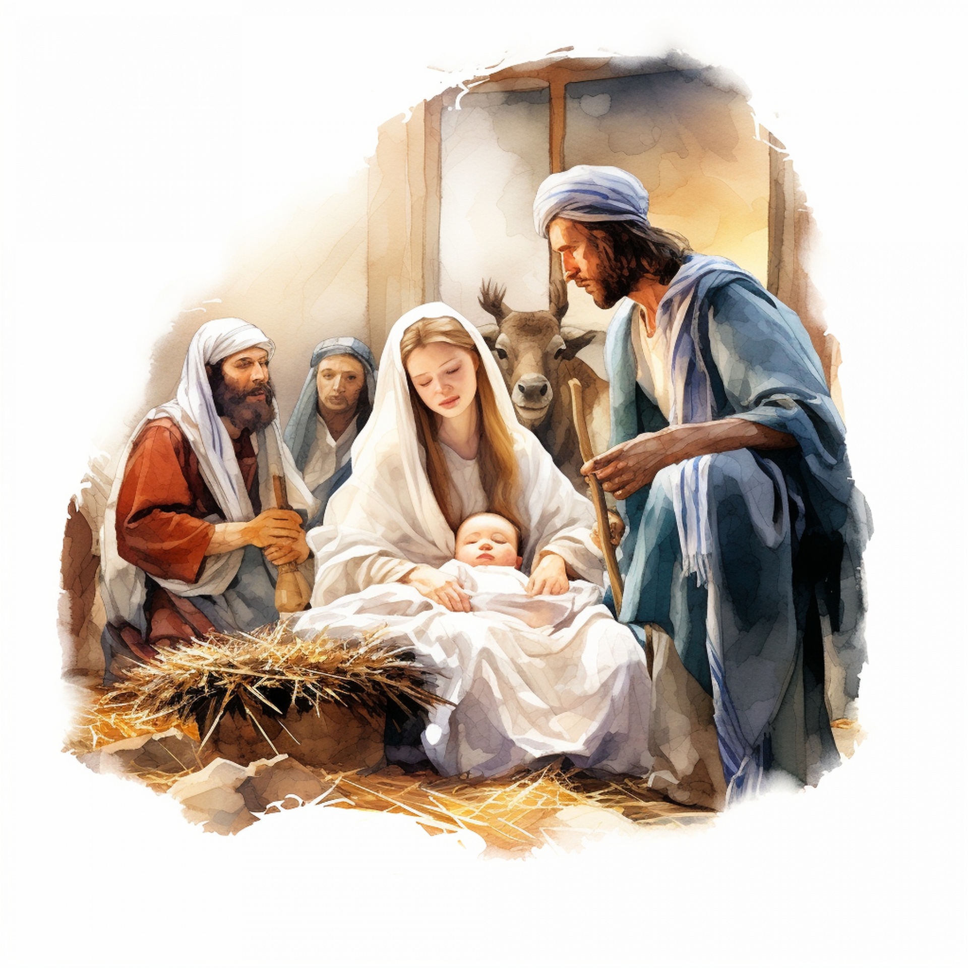 Christmas Nativity Scene Art Free Stock Photo - Public Domain Pictures