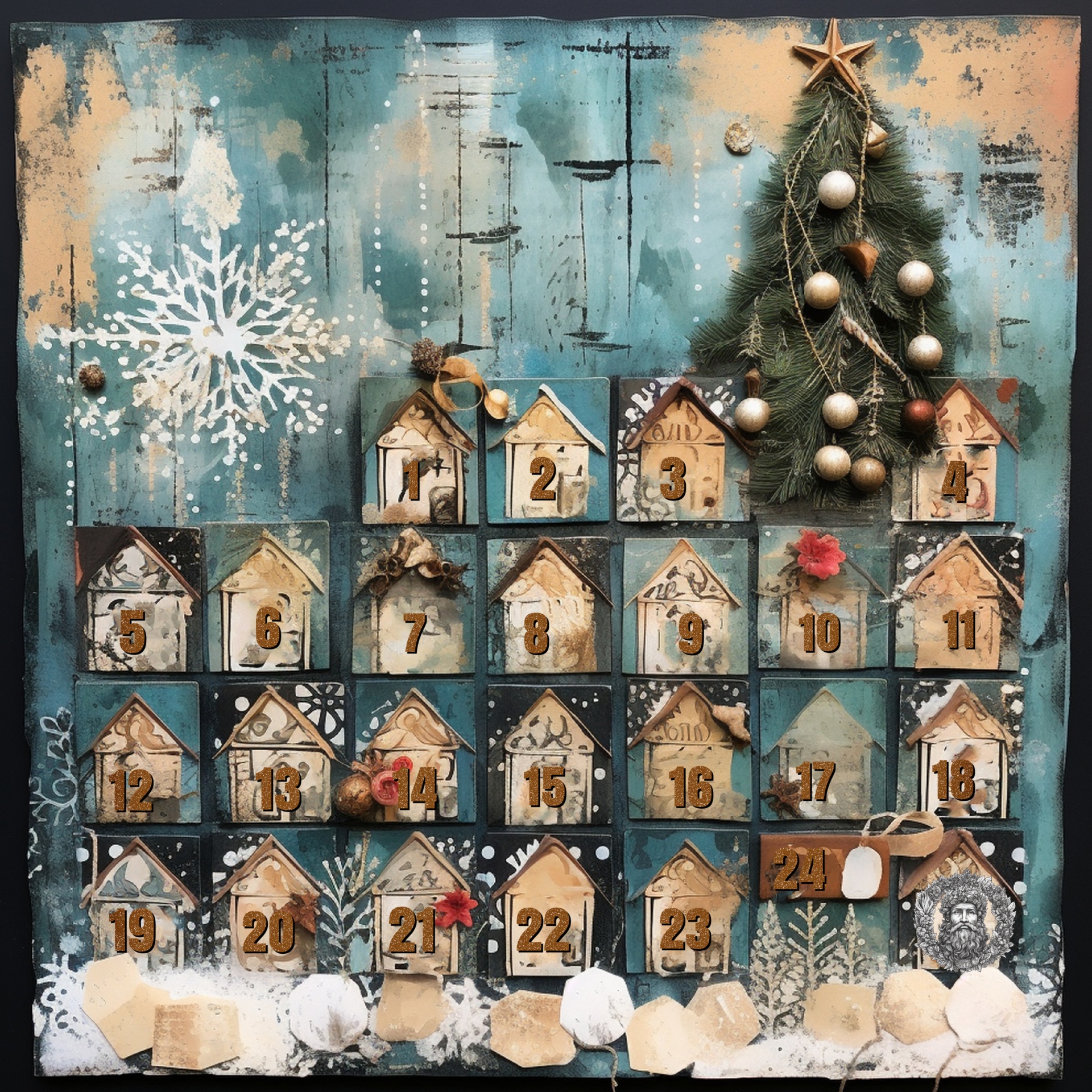 Vintage Advent Calendar Art Free Stock Photo Public Domain Pictures