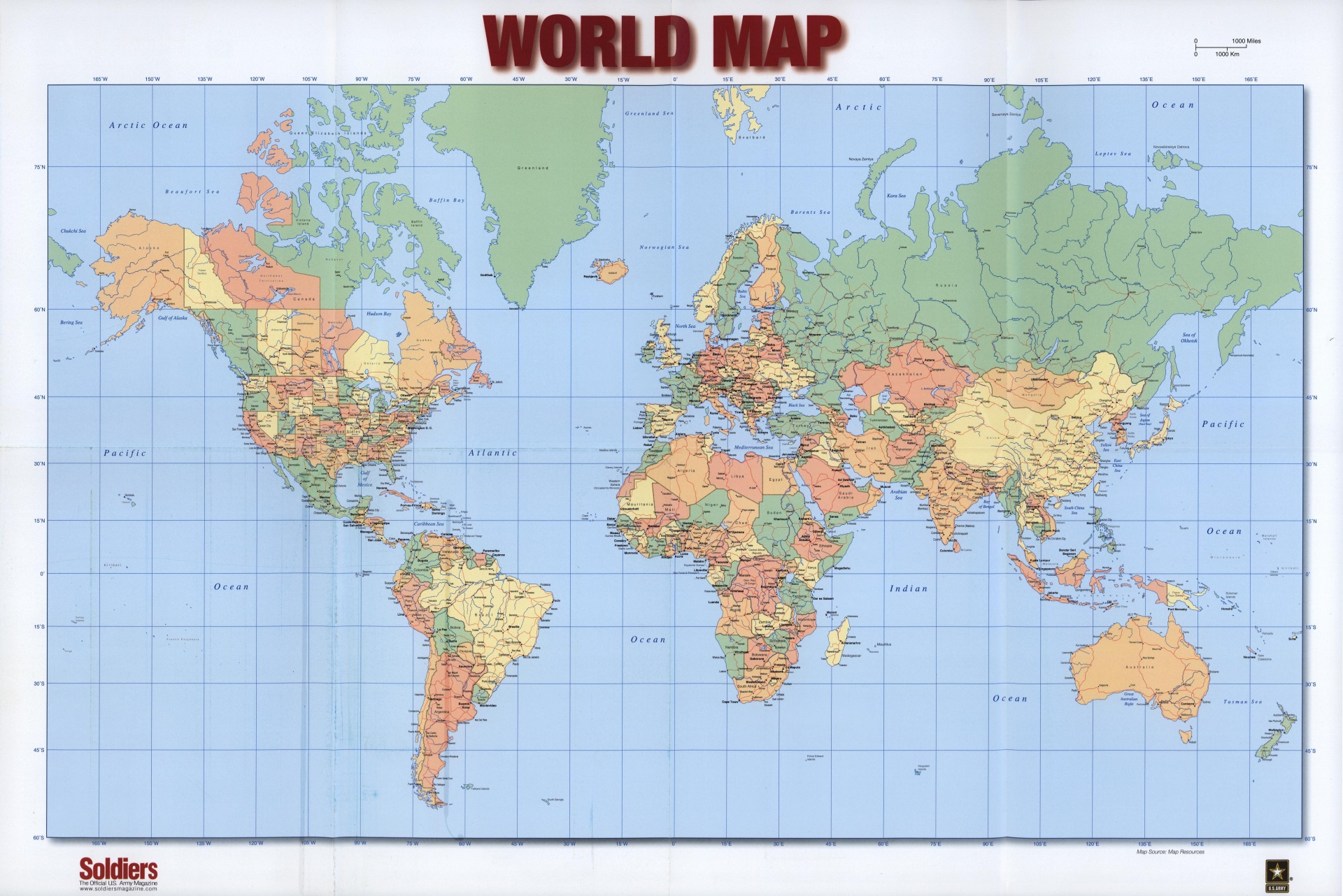 Political Map Of The World Free Stock Photo - Public Domain Pictures