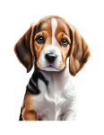 Beagle Dog Clipart Illustration