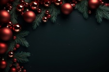Christmas Bauble Art Background