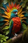 Colorful Resplendent Quetzal