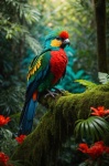 Colorful Resplendent Quetzal