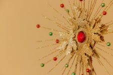 Golden Christmas Star Ornament
