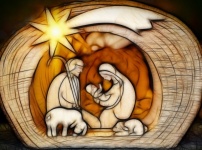 Holy Family In The Stable