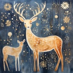 Christmas Deer Art