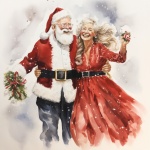 Mr. And Mrs. Santa Claus Art