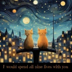 Cat Valentine Sentiment Print