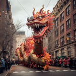 Chinese New Year Dragon Float
