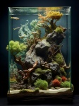 Coral And Fish In Aquarium