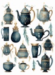Delft Blue Pot Pattern