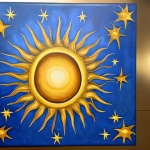 Artistic Sun With Rays Art Print
