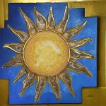 Artistic Sun With Rays Art Print