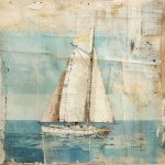 Sailboat Oil Panting Art Print