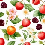 Assorted Berry And Apricot Pattern