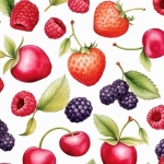 Strawberry Cherry Black Berry Paper