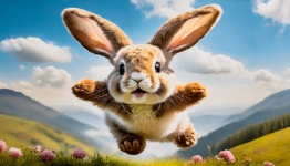 Funny Rabbit, Cuddly Toy