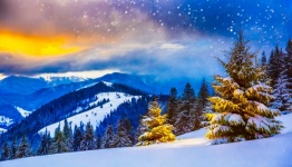 Snow Landscape, Wallpaper