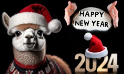 New Year, 2024, Alpaca