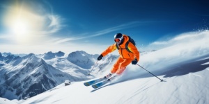 Skier Skiing