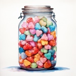 Valentine Candy Jar Art