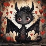 Valentine Dragon Cartoon Art