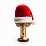 Vintage Microphone Santa