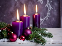 Christmas Background Candles