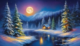 Christmas Winter Landscape