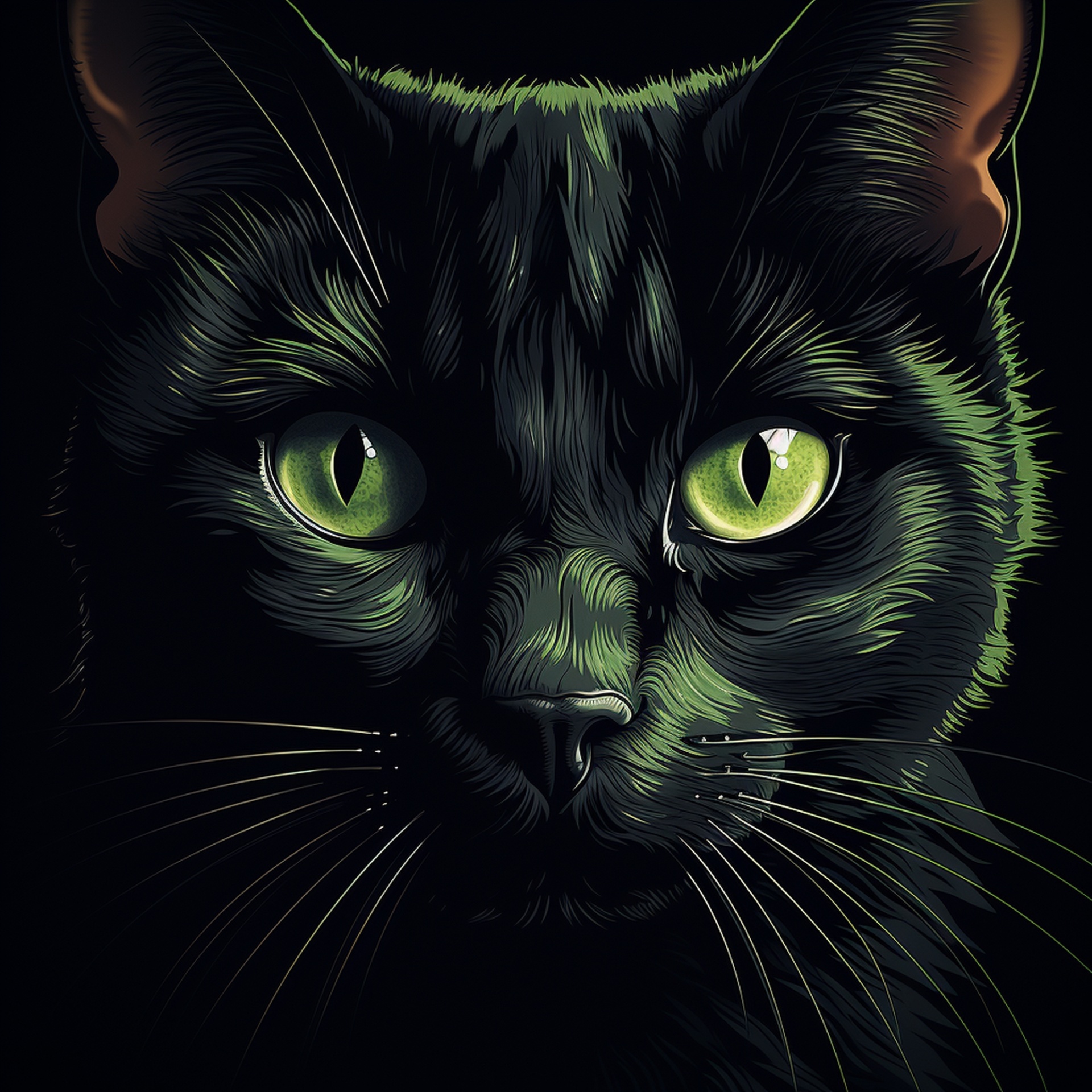 Black Cat Face Free Stock Photo - Public Domain Pictures
