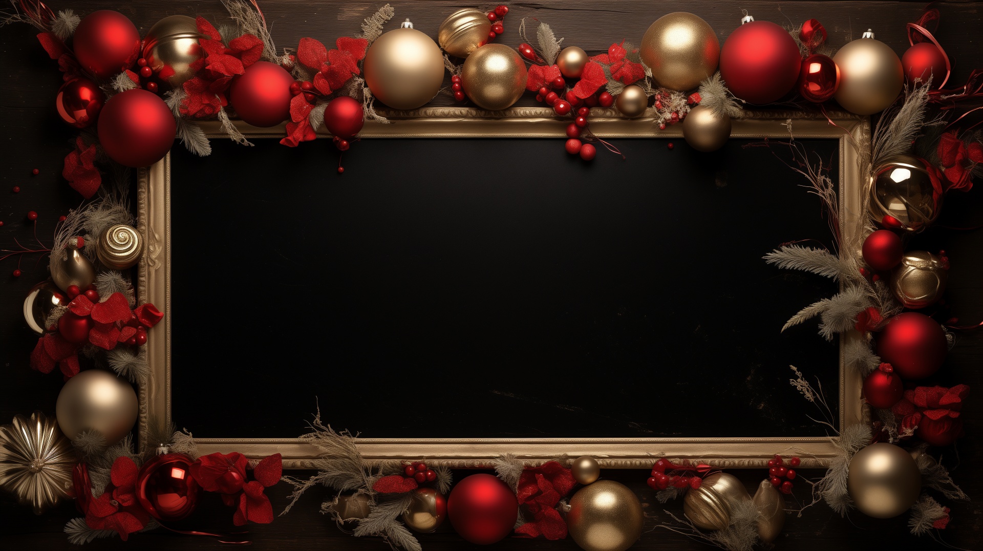 Christmas Decorated Frame Free Stock Photo - Public Domain Pictures