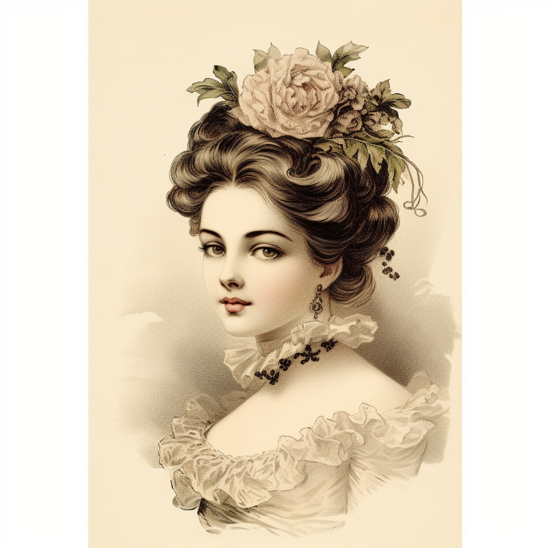 Vintage Victorian Woman Portrait Free Stock Photo - Public Domain Pictures