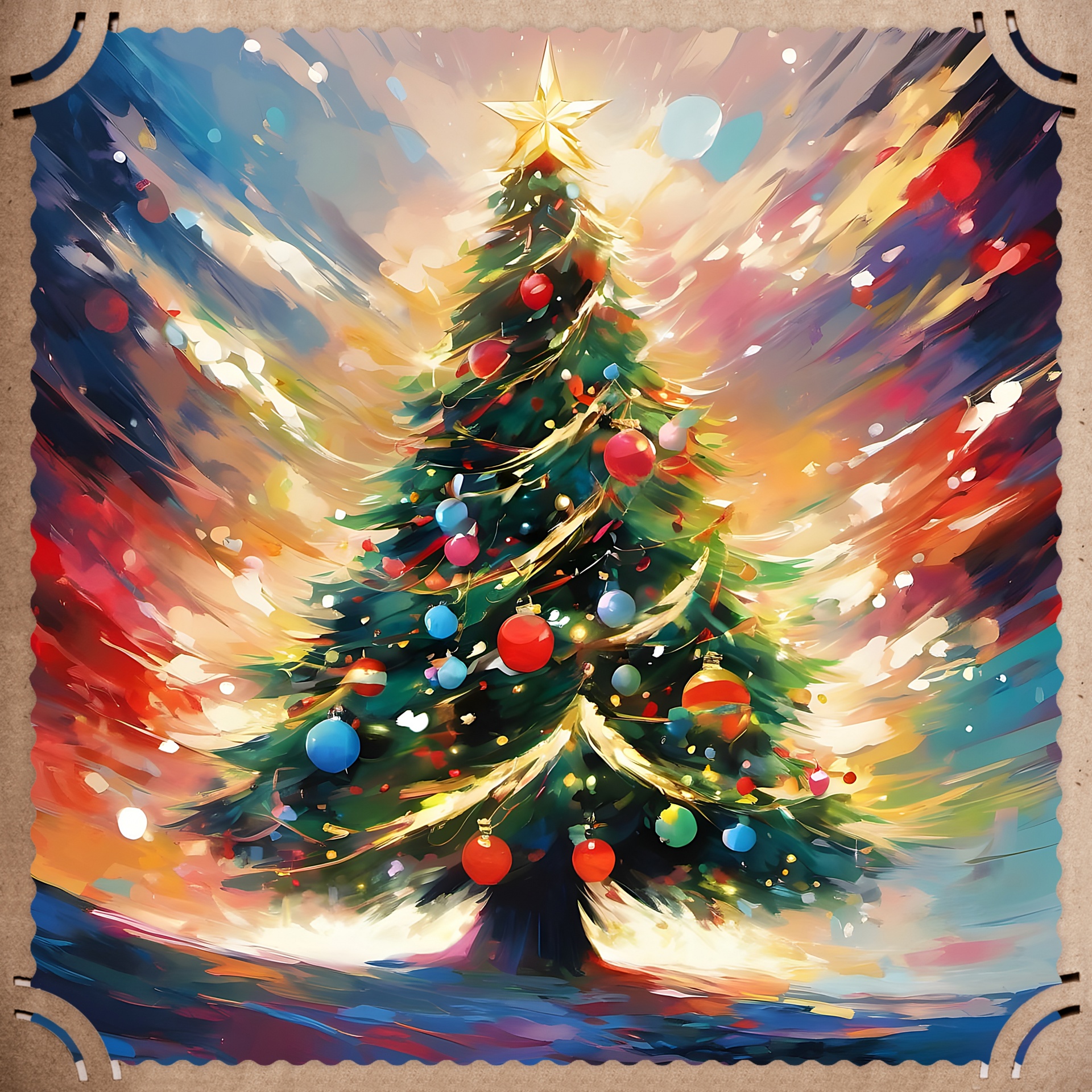 Christmas Tree Art Free Stock Photo - Public Domain Pictures