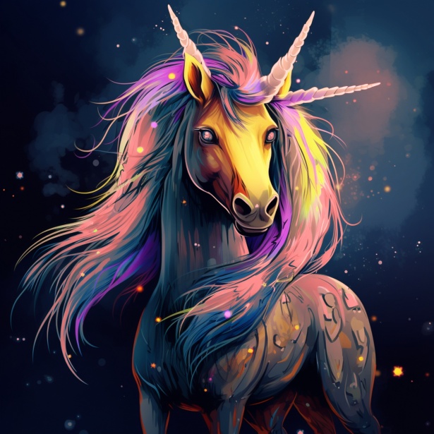 Fantasy Unicorn Art Print Free Stock Photo - Public Domain Pictures