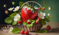 Strawberry, Fruit, Still Life