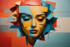 Abstract Painting Of A Woman
