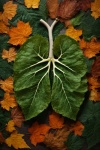 Autumnal Lung-shaped Leaves