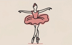 Ballet Dancer In Pink Dress