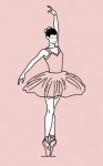 Ballet Dancer In Pink Dress