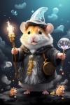 Colorful Illustration Of A Hamster
