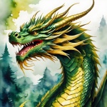 Dragon Mythology Vintage Art
