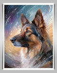 Dog, German Shepherd, Digital Art